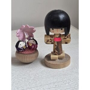 Japanese Mini Kokeshi Dolls